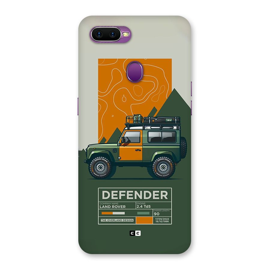 The Defence Car Back Case for Oppo F9
