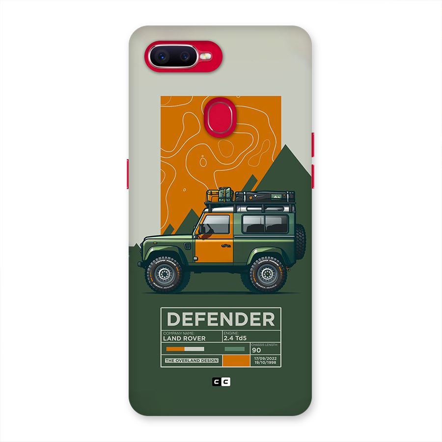 The Defence Car Back Case for Oppo F9 Pro