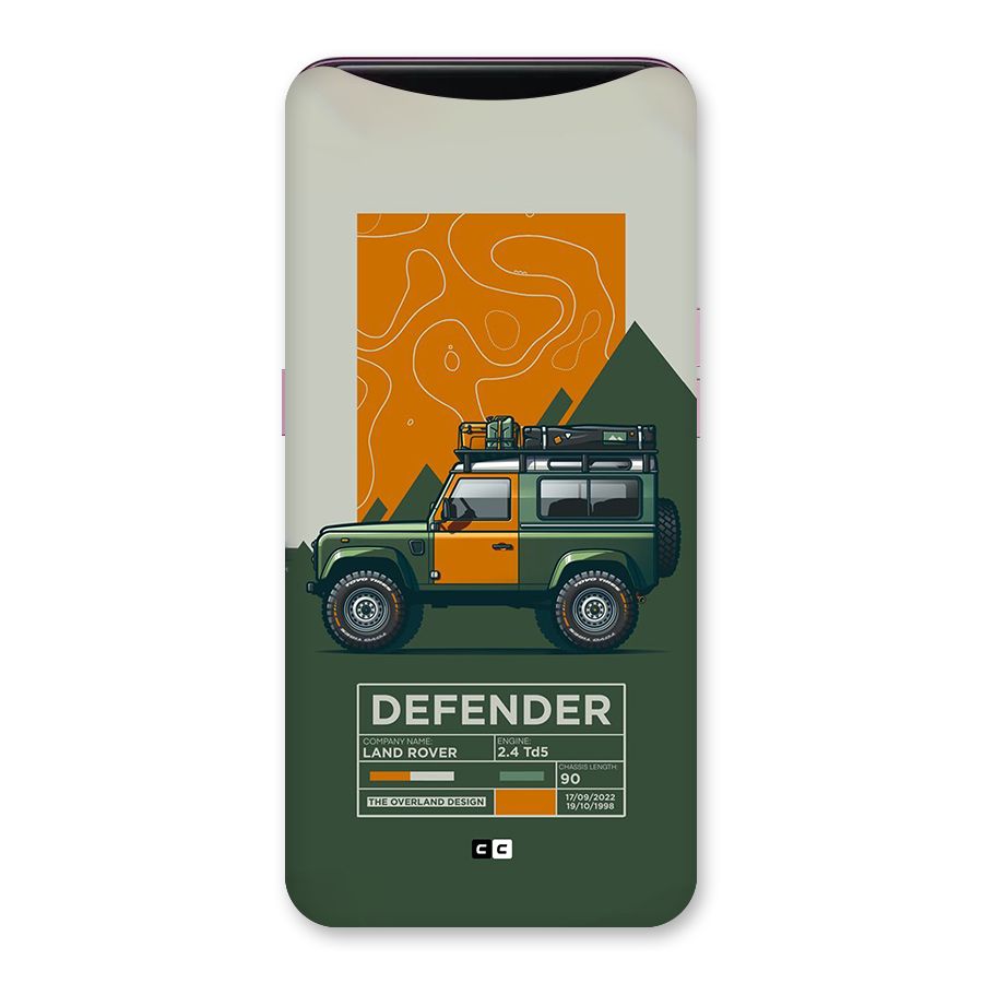 The Defence Car Back Case for Oppo Find X