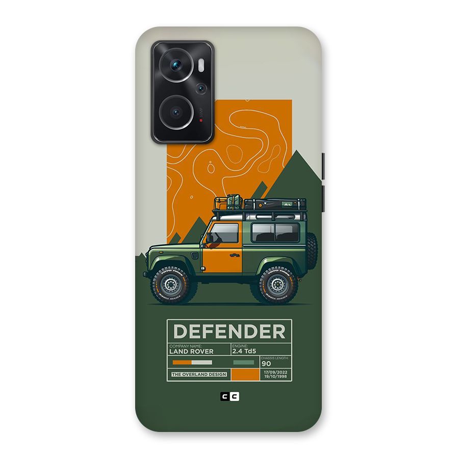The Defence Car Back Case for Oppo K10 4G