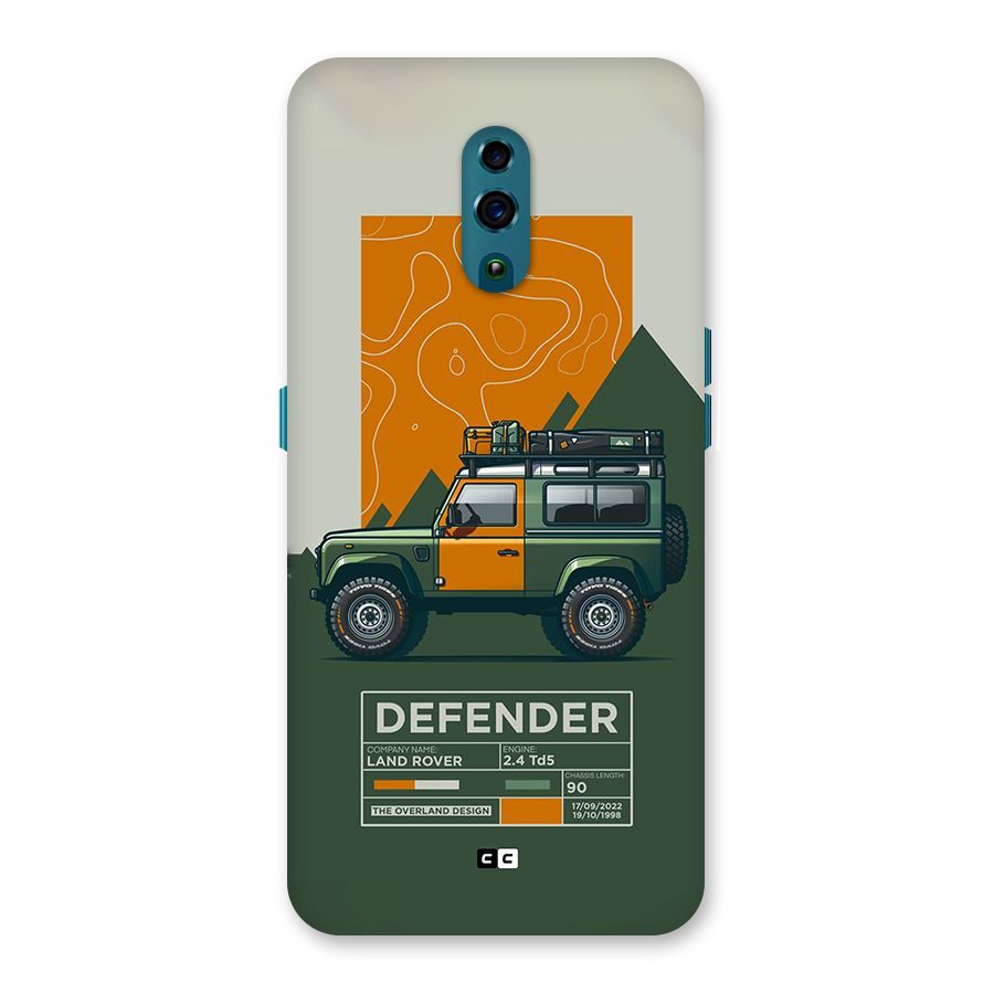The Defence Car Back Case for Oppo Reno
