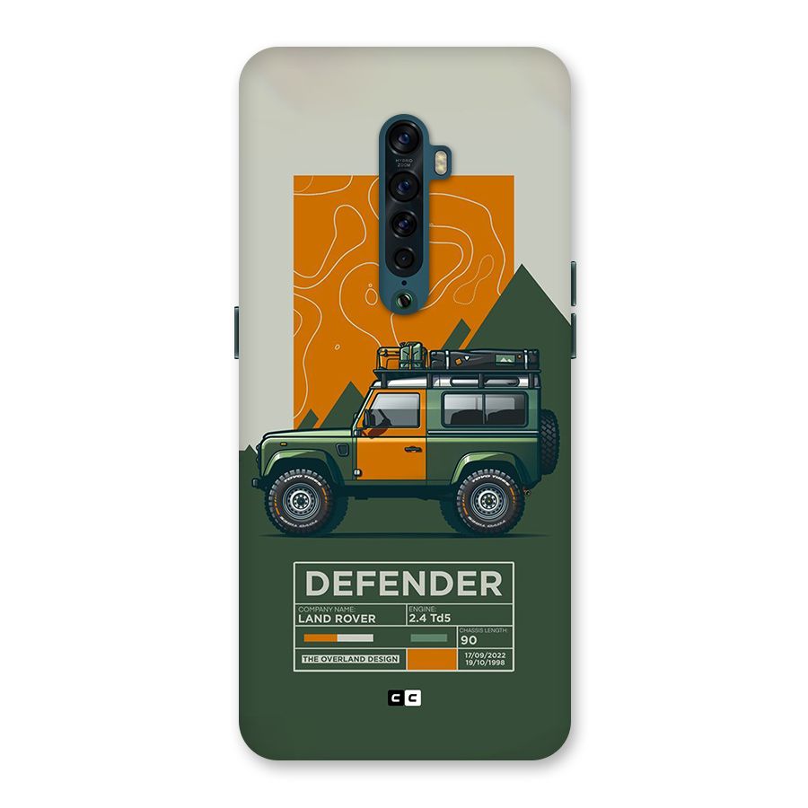 The Defence Car Back Case for Oppo Reno2