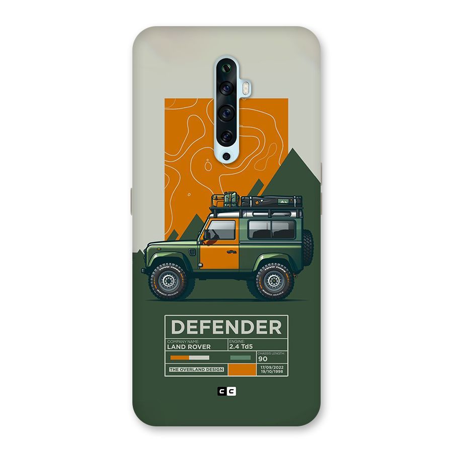 The Defence Car Back Case for Oppo Reno2 Z