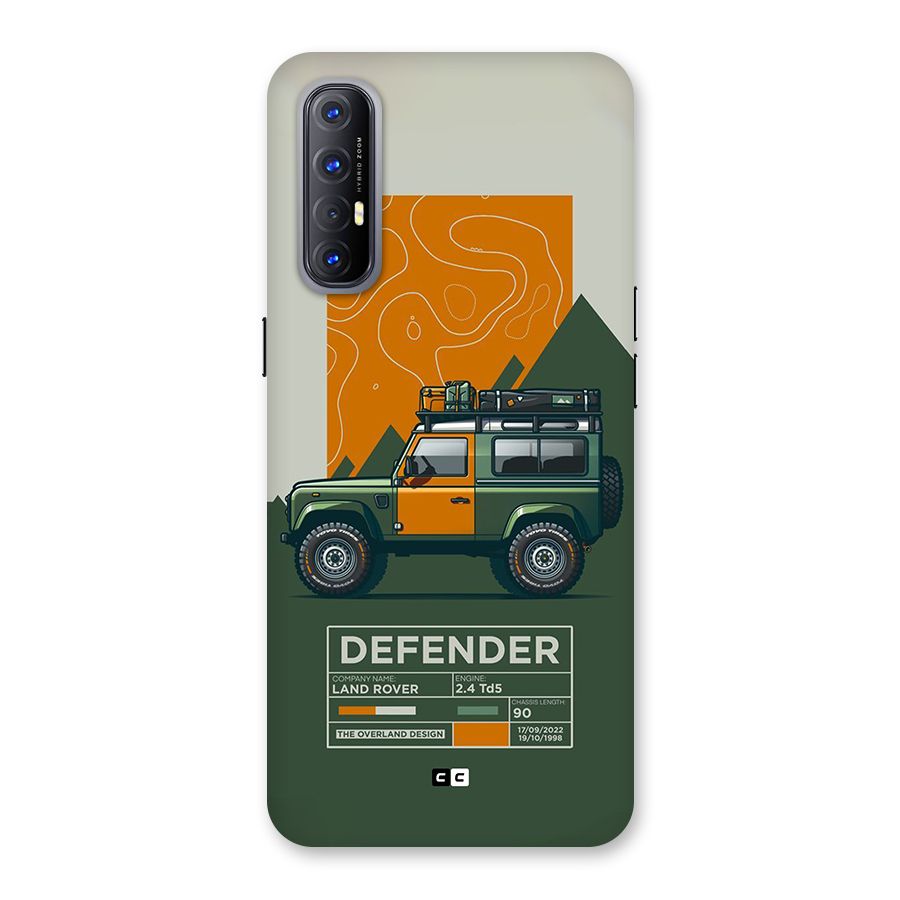 The Defence Car Back Case for Oppo Reno3 Pro