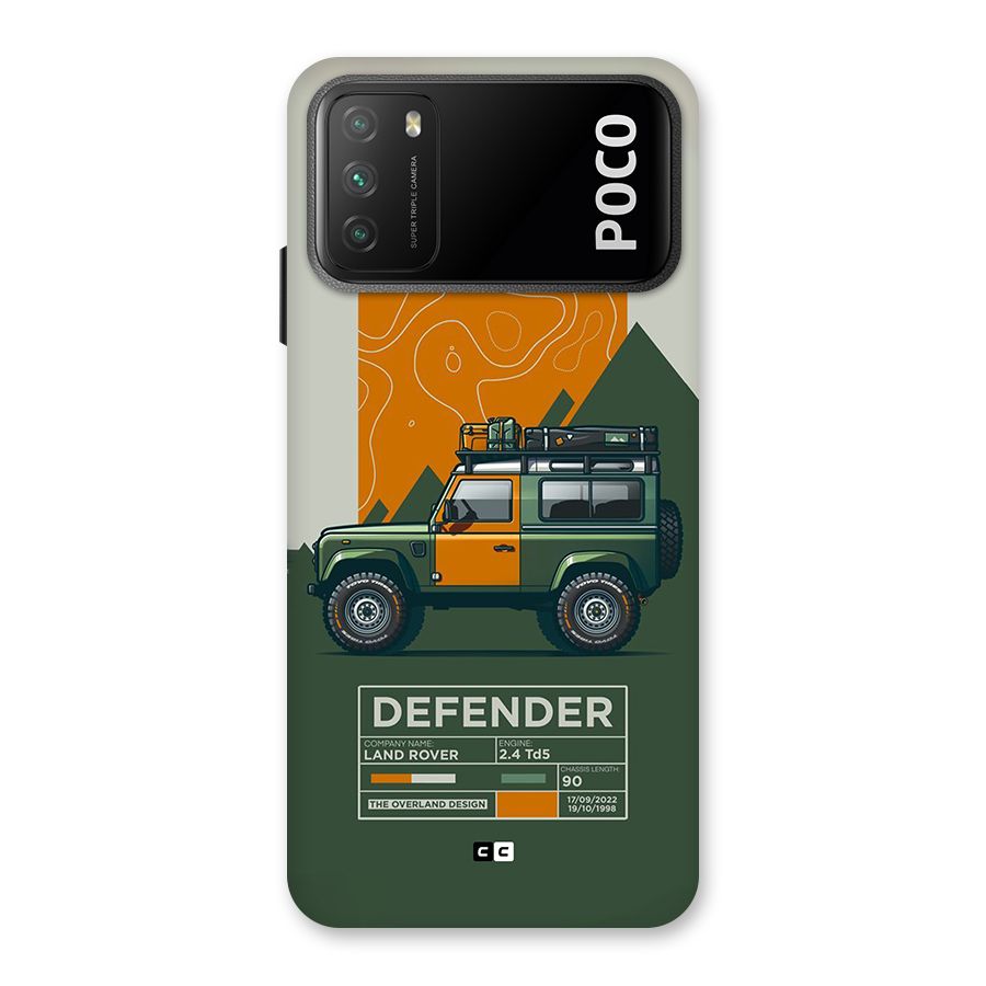 The Defence Car Back Case for Poco M3
