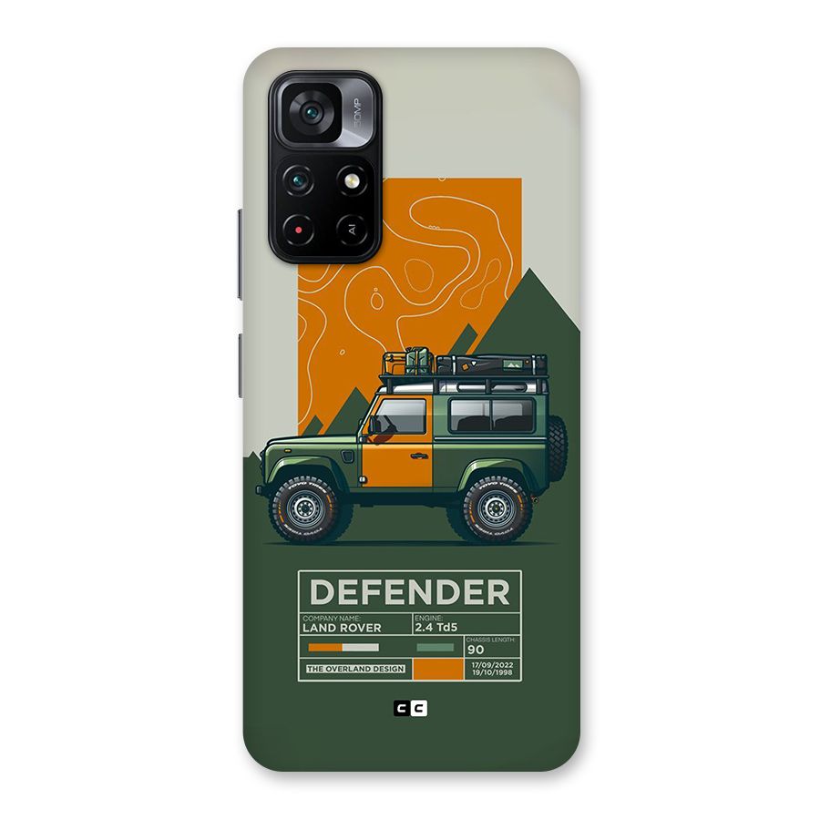 The Defence Car Back Case for Poco M4 Pro 5G