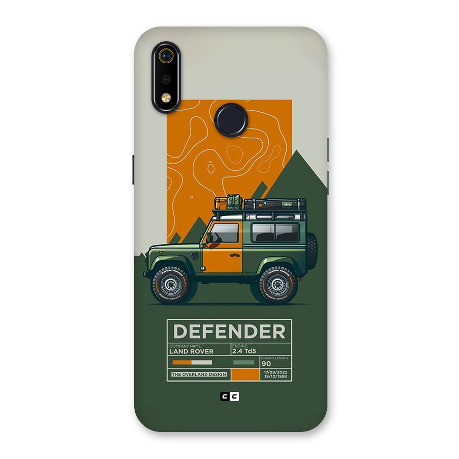 The Defence Car Back Case for Realme 3i