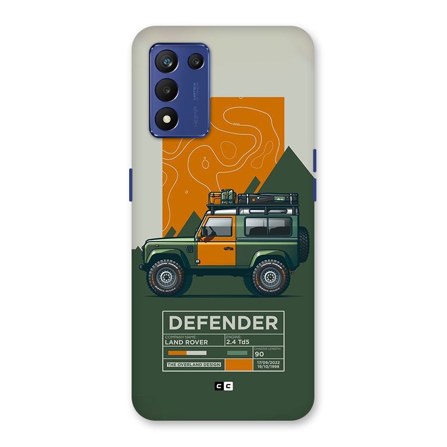 The Defence Car Back Case for Realme 9 5G Speed