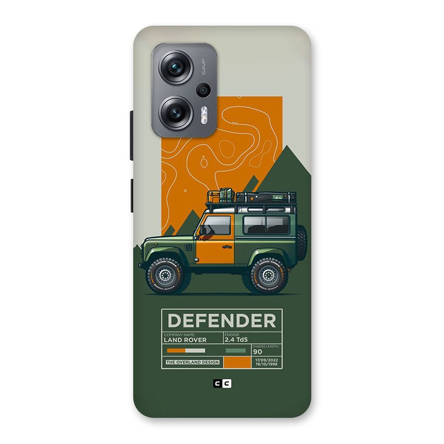 The Defence Car Back Case for Redmi K50i