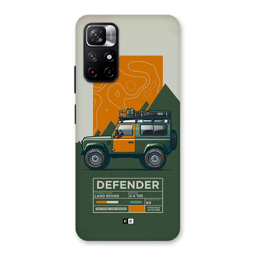 The Defence Car Back Case for Redmi Note 11T 5G