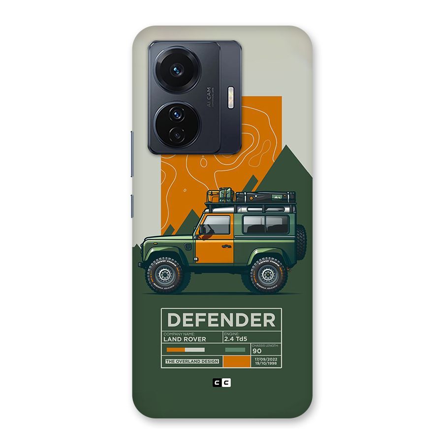 The Defence Car Back Case for Vivo T1 Pro