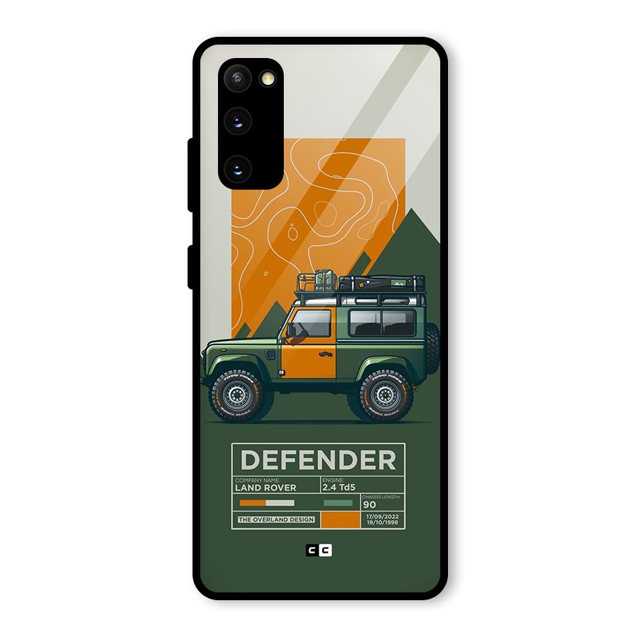 The Defence Car Glass Back Case for Galaxy S20 FE 5G