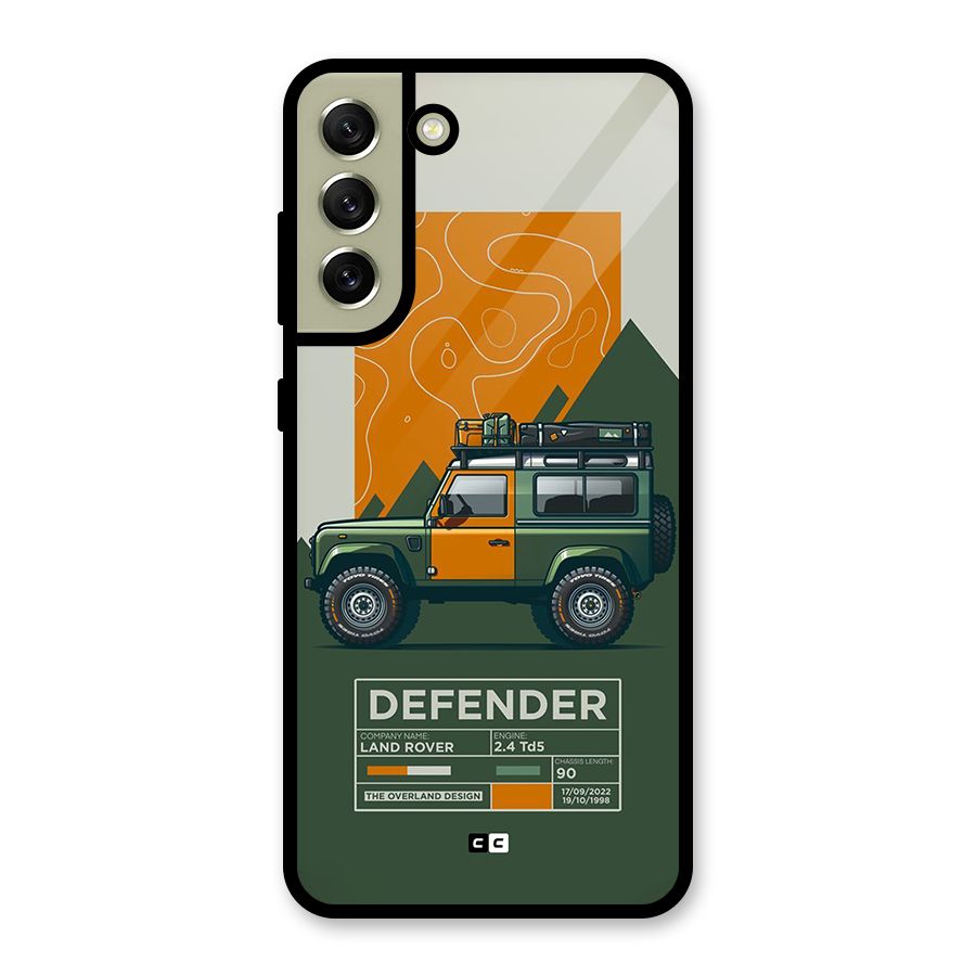 The Defence Car Glass Back Case for Galaxy S21 FE 5G