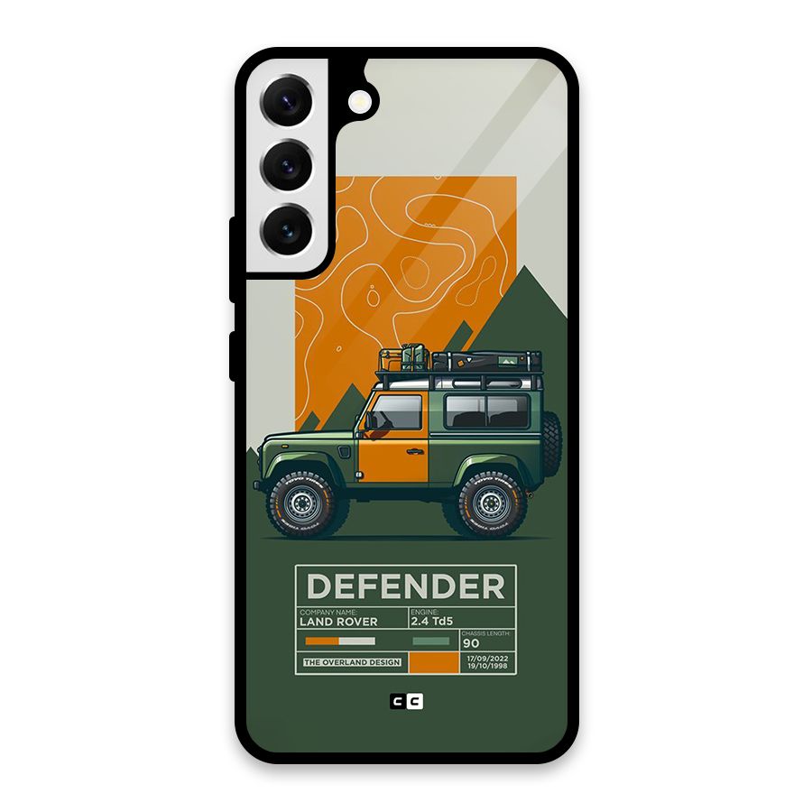 The Defence Car Glass Back Case for Galaxy S22 Plus 5G