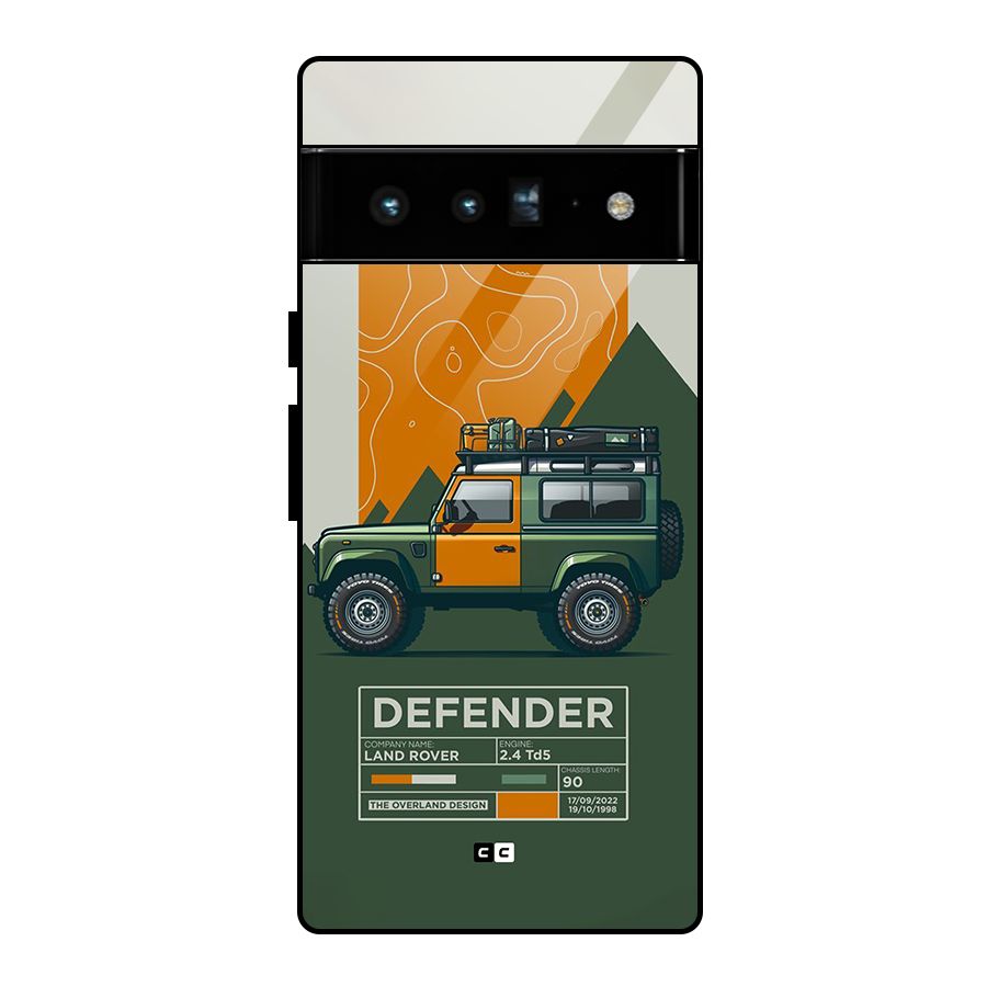 The Defence Car Glass Back Case for Google Pixel 6 Pro