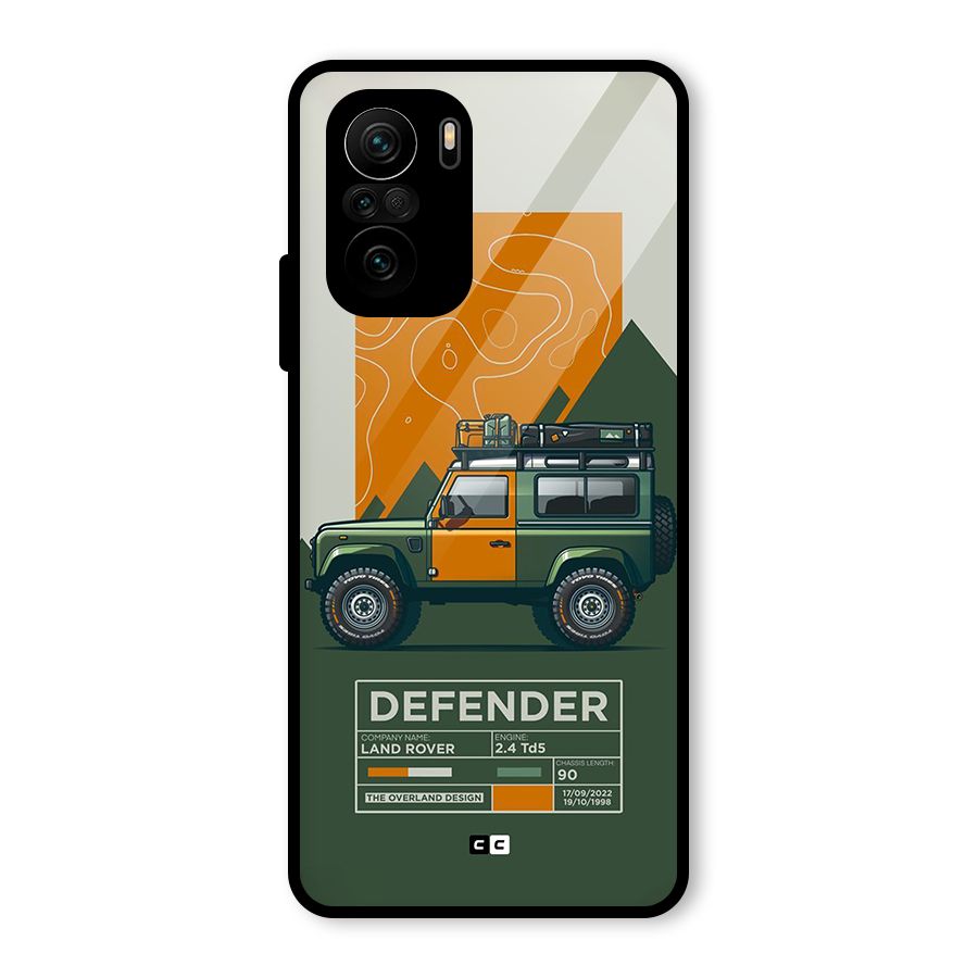 The Defence Car Glass Back Case for Mi 11X Pro
