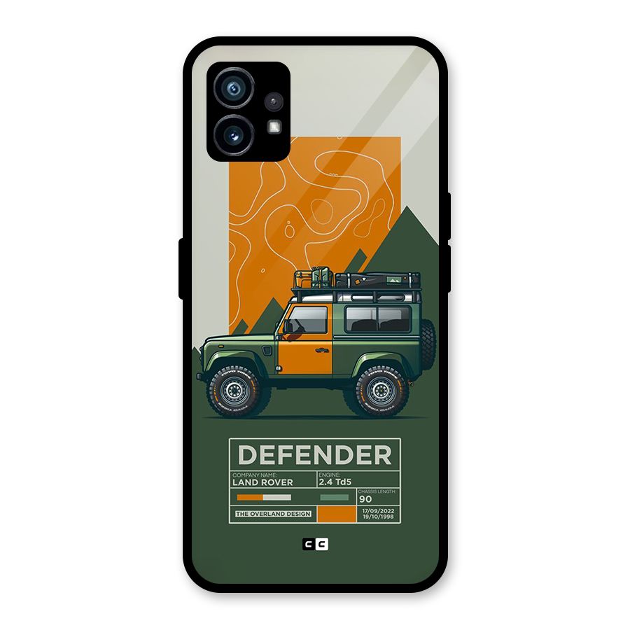 The Defence Car Glass Back Case for Nothing Phone 1