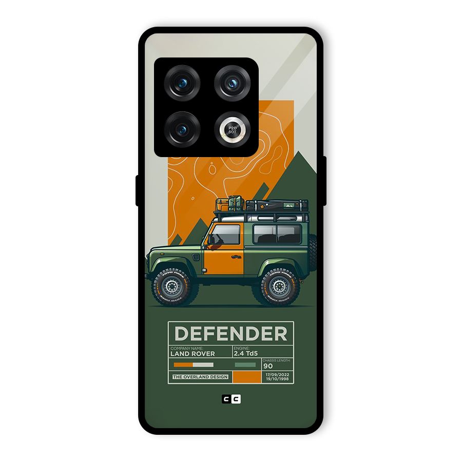 The Defence Car Glass Back Case for OnePlus 10 Pro 5G