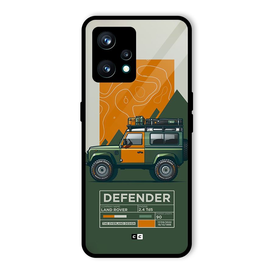 The Defence Car Glass Back Case for Realme 9 Pro Plus 5G