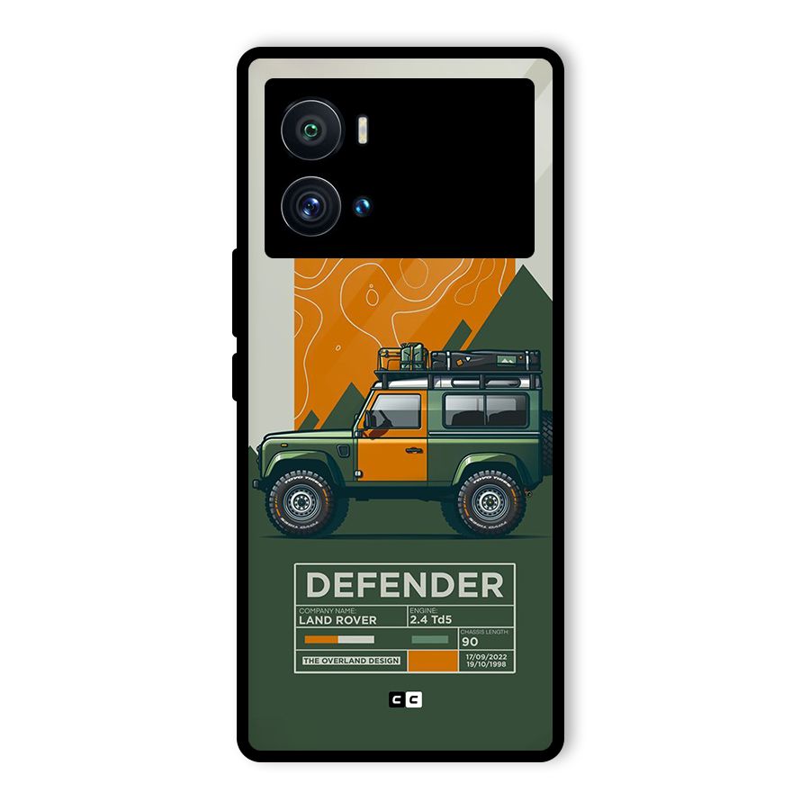 The Defence Car Glass Back Case for Vivo iQOO 9 Pro