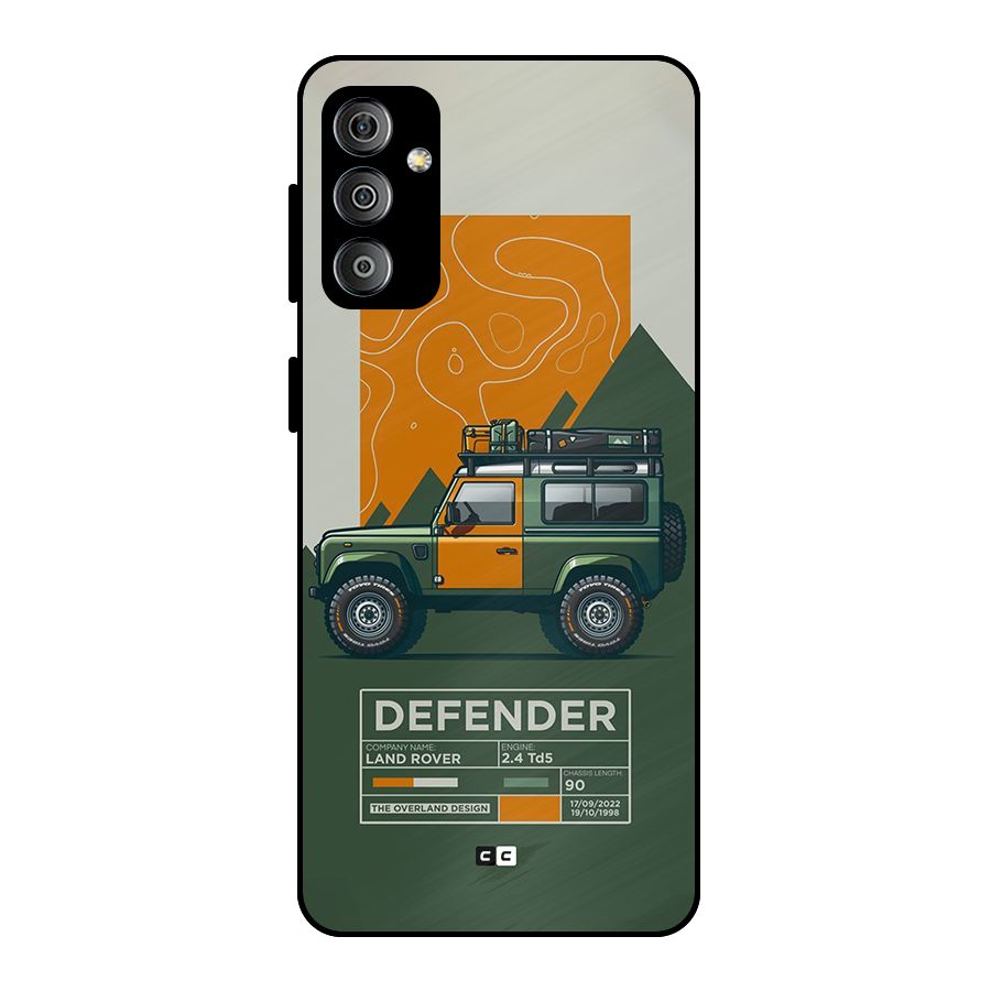 The Defence Car Metal Back Case for Galaxy F23