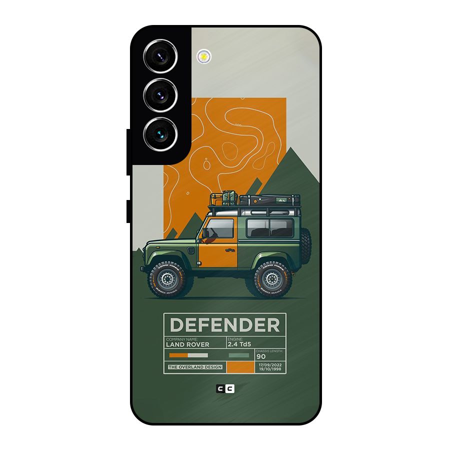 The Defence Car Metal Back Case for Galaxy S22 5G