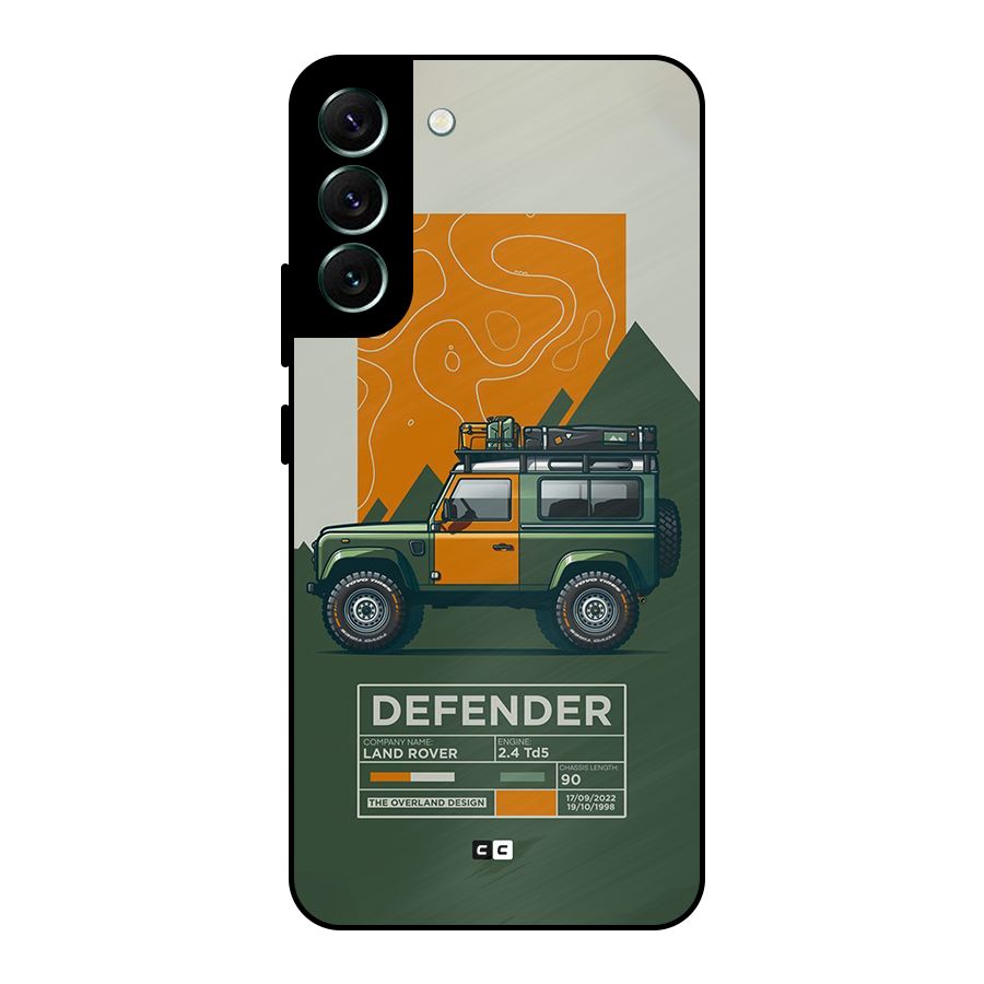 The Defence Car Metal Back Case for Galaxy S22 Plus 5G