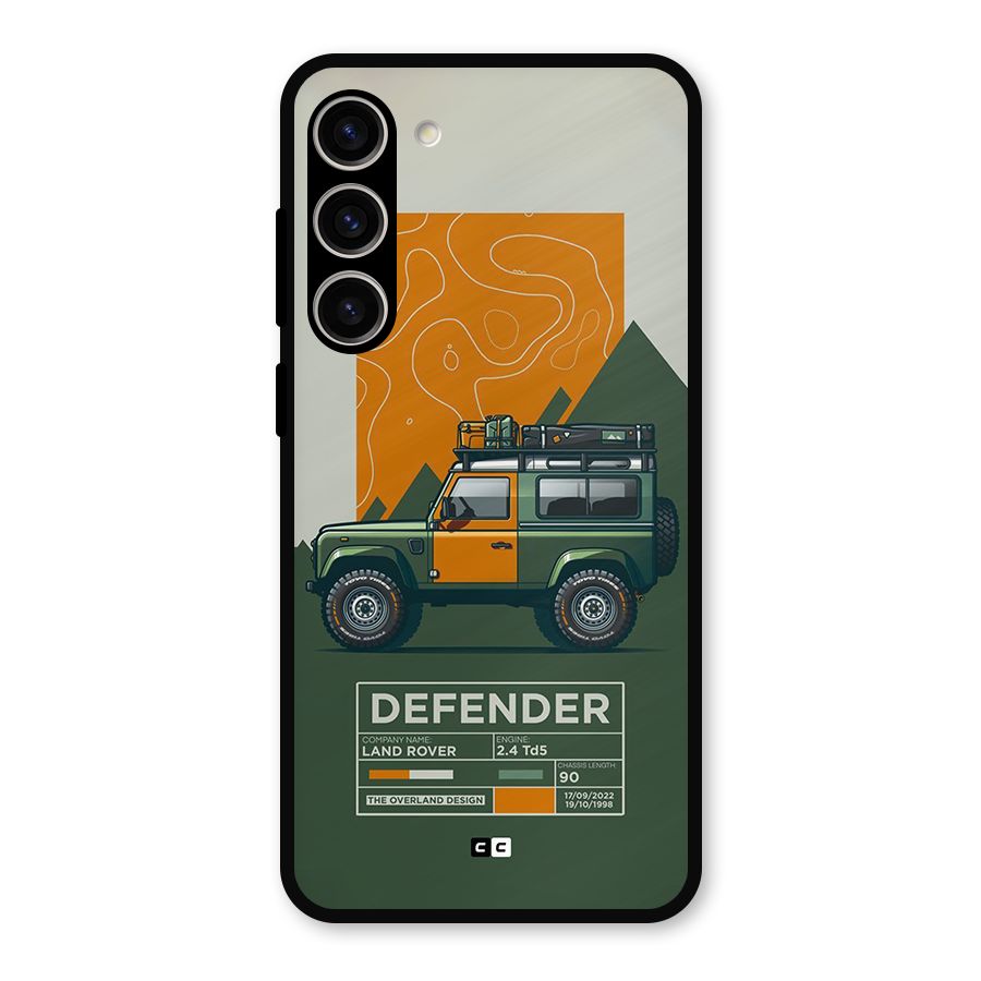 The Defence Car Metal Back Case for Galaxy S23 Plus