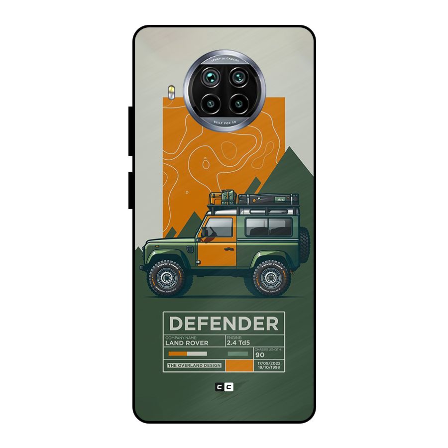 The Defence Car Metal Back Case for Mi 10i
