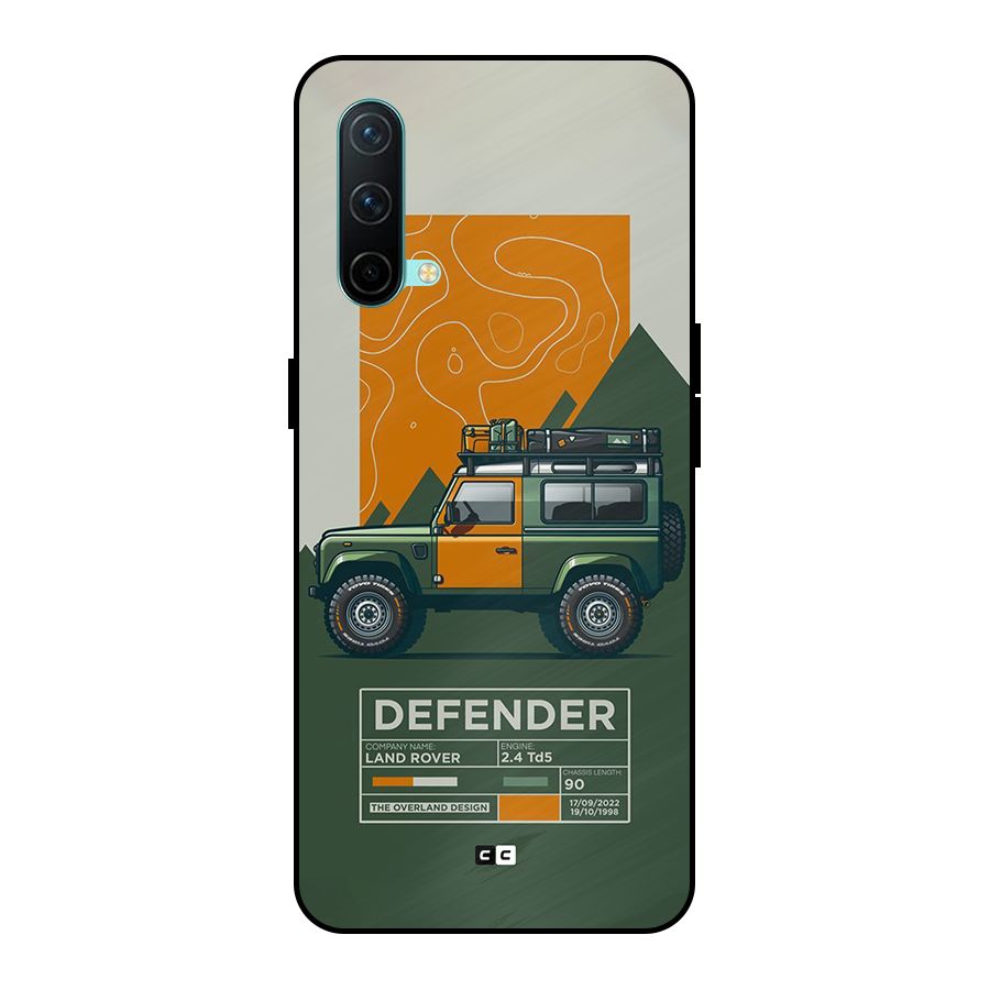 The Defence Car Metal Back Case for OnePlus Nord CE 5G