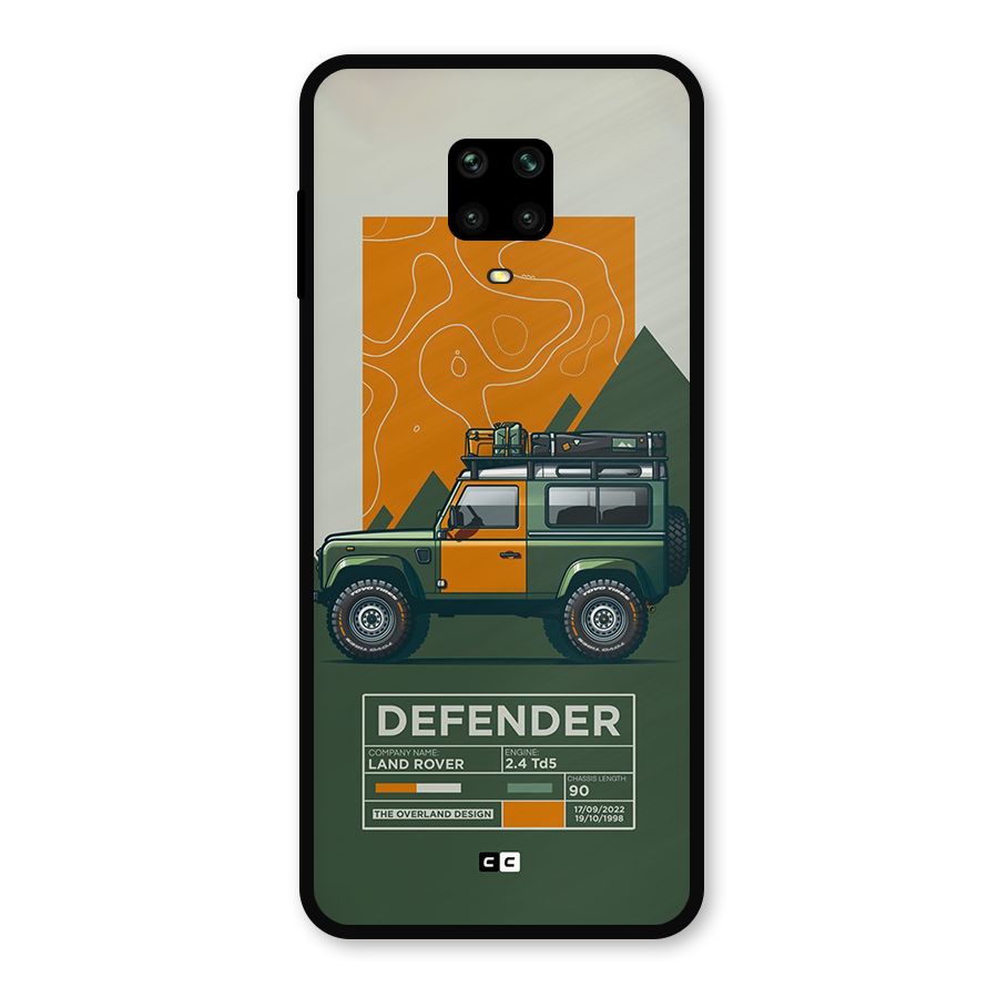 The Defence Car Metal Back Case for Poco M2