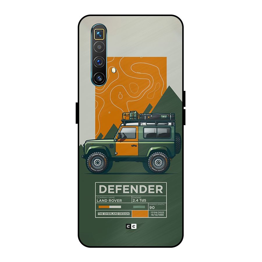 The Defence Car Metal Back Case for Realme X3