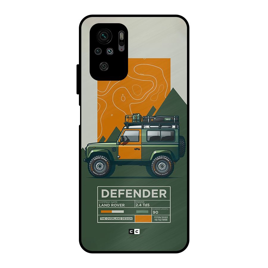 The Defence Car Metal Back Case for Redmi Note 11 SE