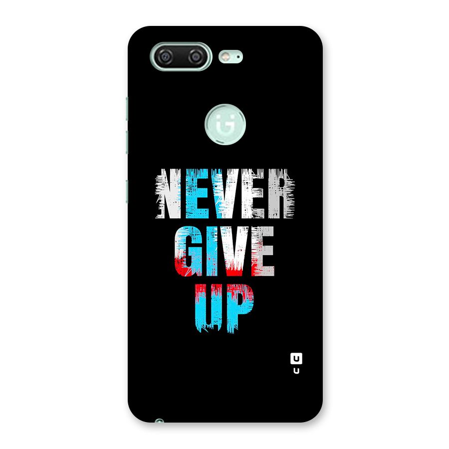 The Determined Back Case for Gionee S10