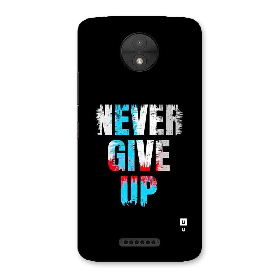 The Determined Back Case for Moto C