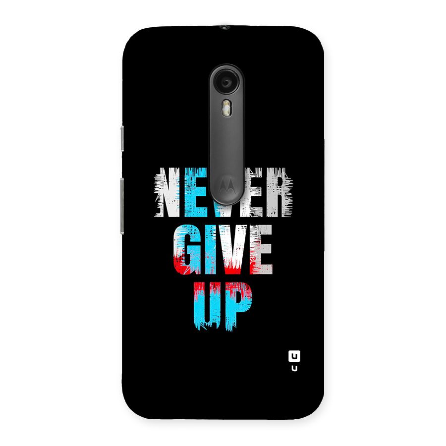 The Determined Back Case for Moto G3