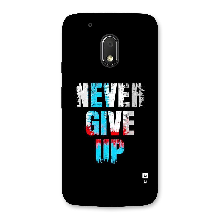 The Determined Back Case for Moto G4 Play