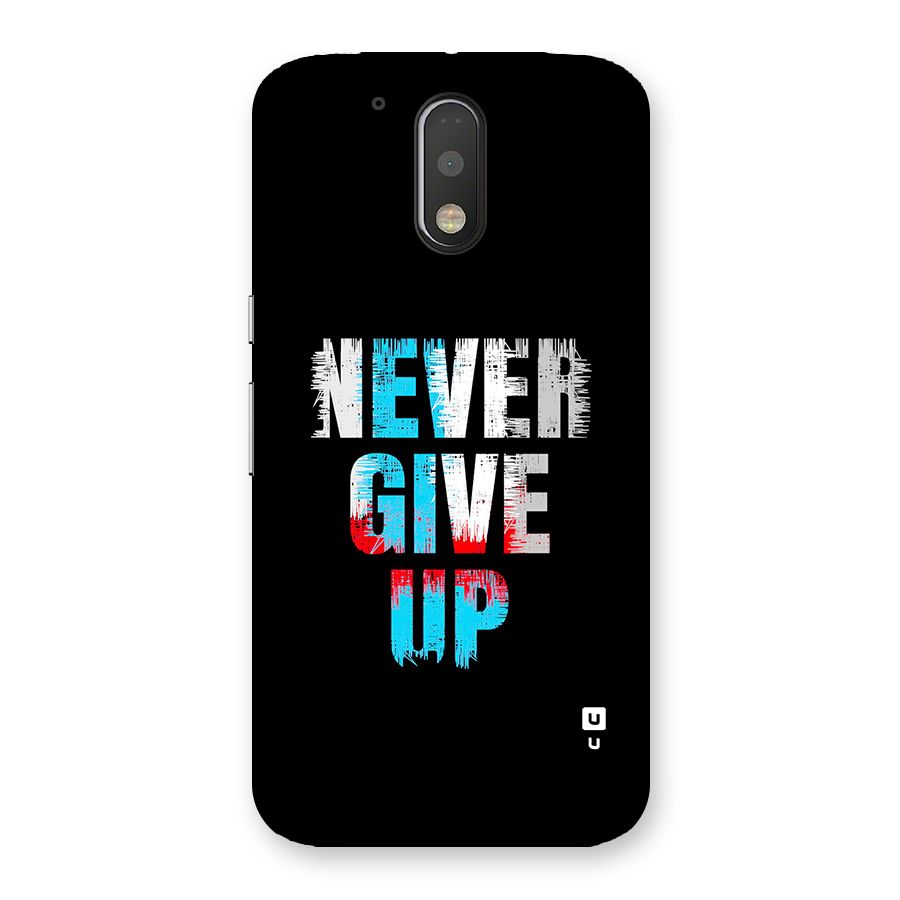 The Determined Back Case for Moto G4 Plus