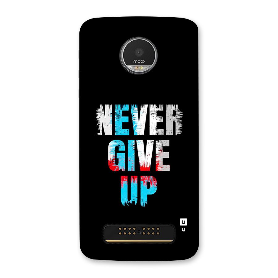 The Determined Back Case for Moto Z Play
