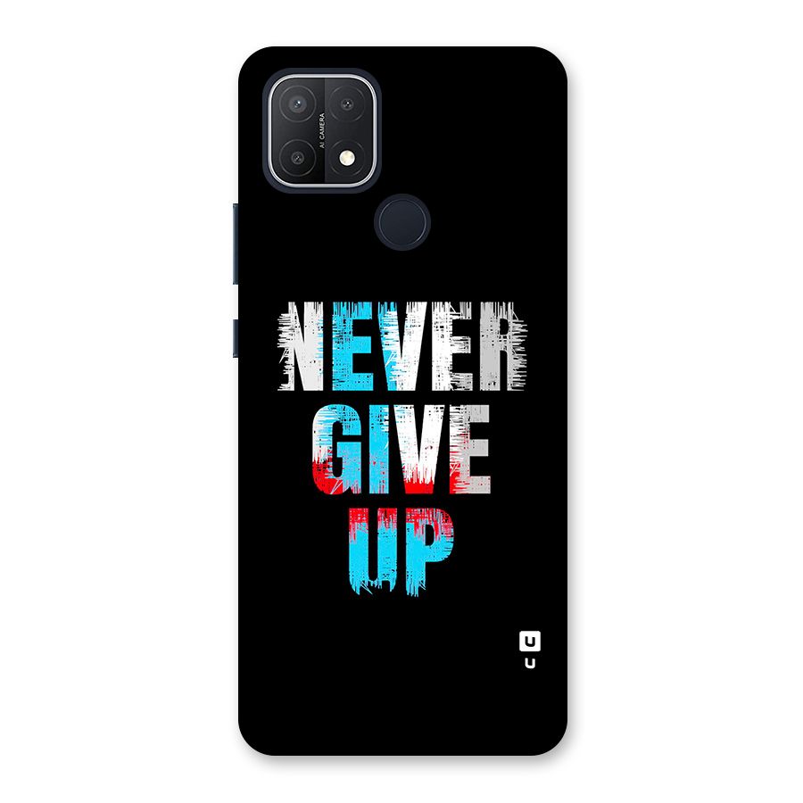 The Determined Back Case for Oppo A15