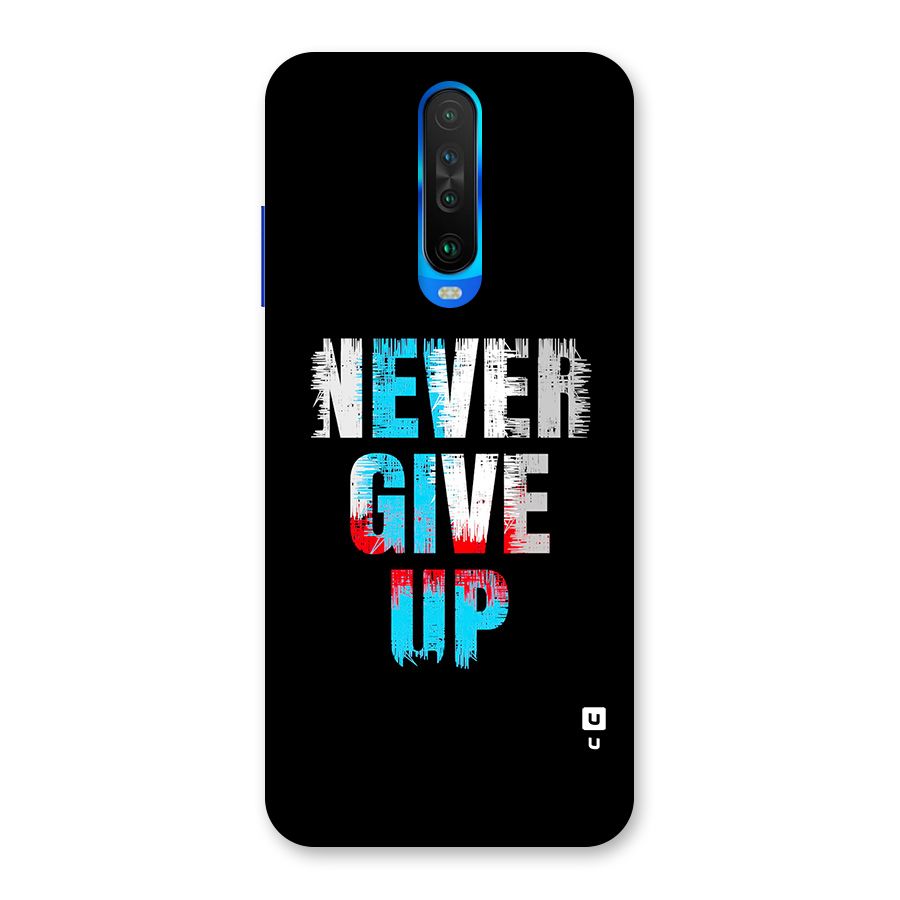 The Determined Back Case for Poco X2