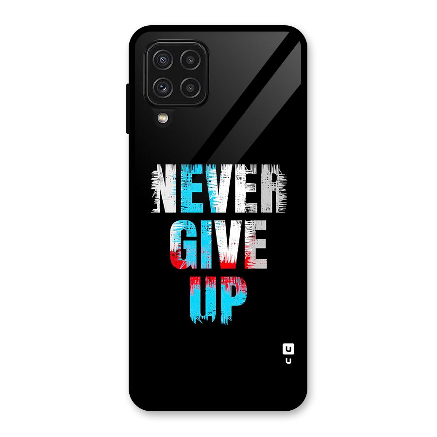 The Determined Glass Back Case for Galaxy A22 4G