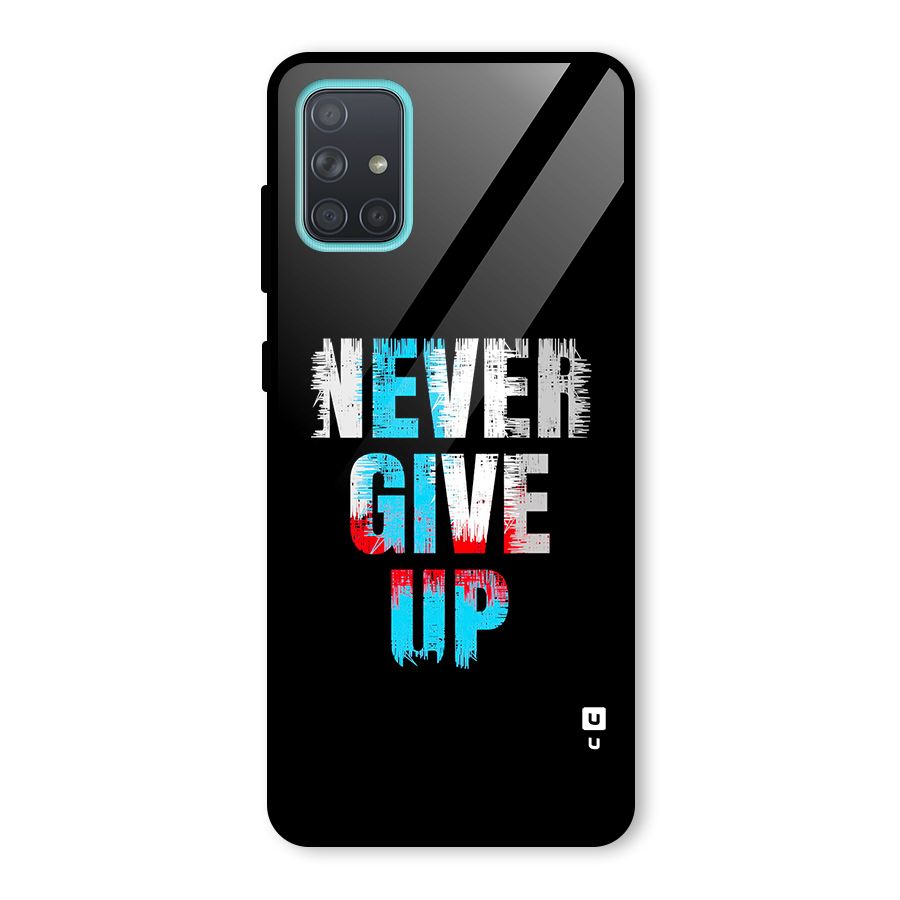 The Determined Glass Back Case for Galaxy A71