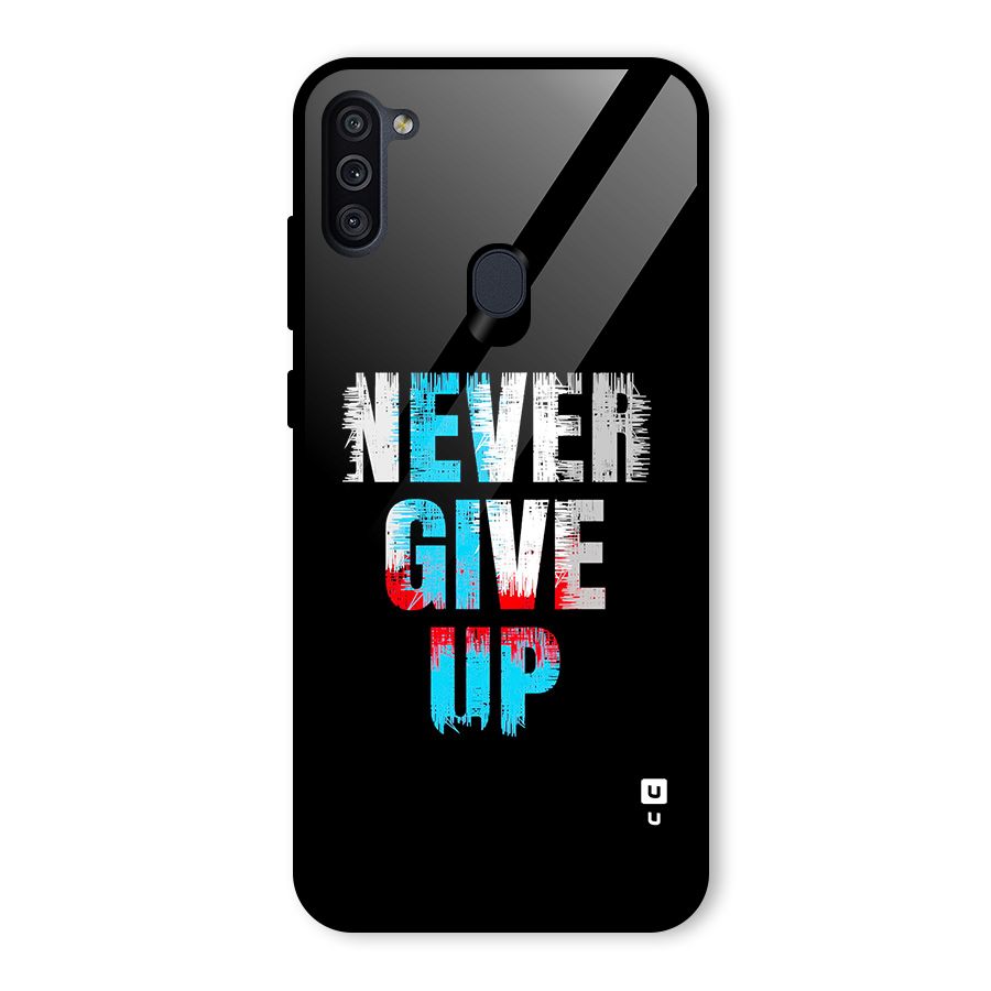 The Determined Glass Back Case for Galaxy M11