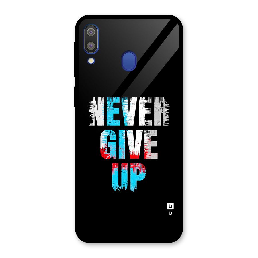 The Determined Glass Back Case for Galaxy M20