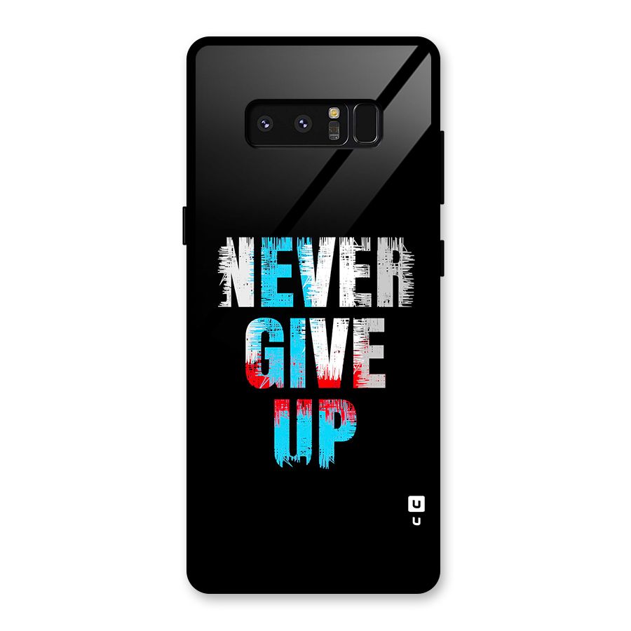 The Determined Glass Back Case for Galaxy Note 8