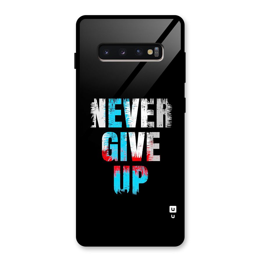 The Determined Glass Back Case for Galaxy S10 Plus