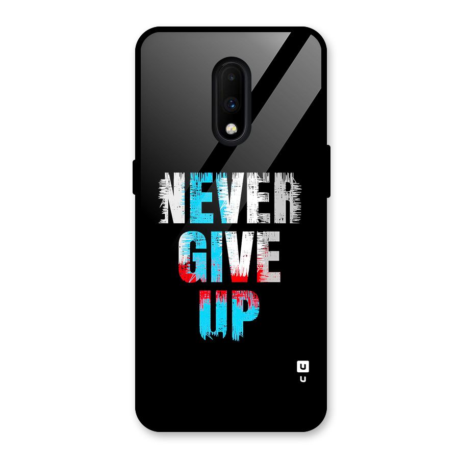 The Determined Glass Back Case for OnePlus 7