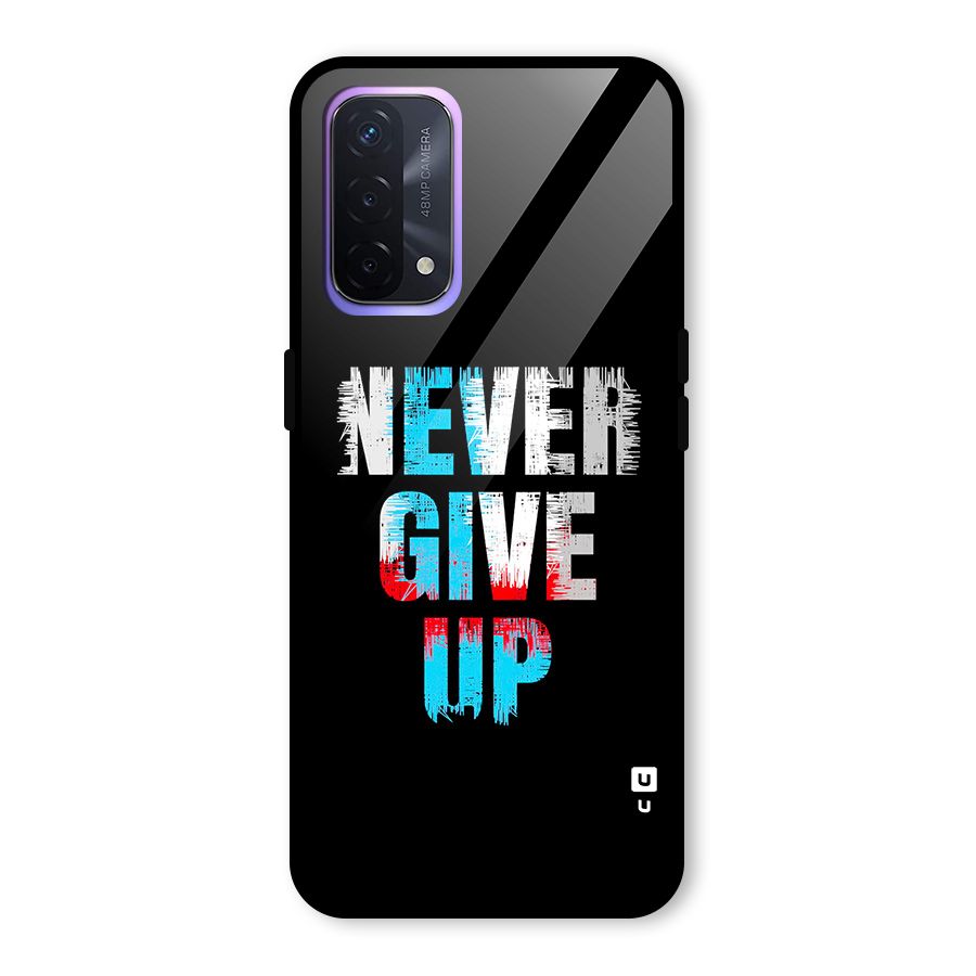 The Determined Glass Back Case for Oppo A74 5G