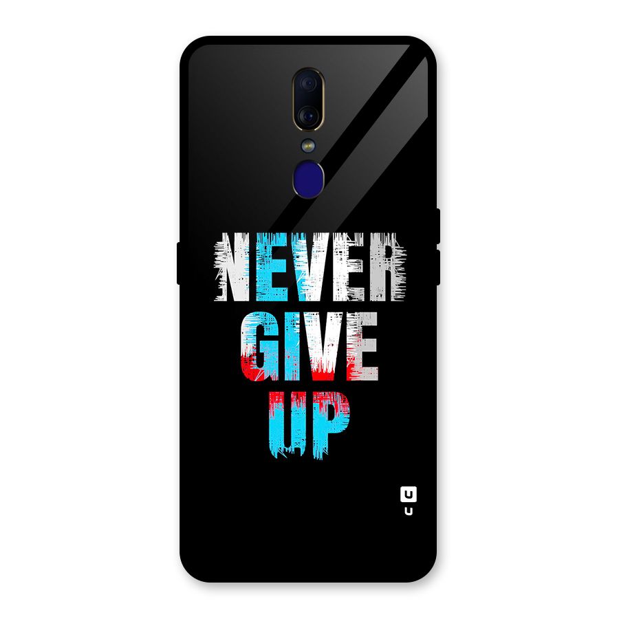 The Determined Glass Back Case for Oppo F11